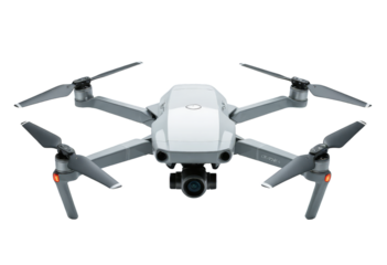 White Drone, Isolated Transparent Background, Modern Design Element