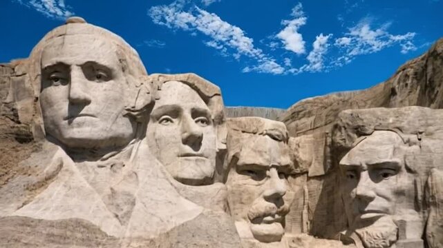 America's Shrine of Democracy, Mount Rushmore National Memorial, George Washington, Thomas Jefferson, Theodore Roosevelt and Abraham Lincoln