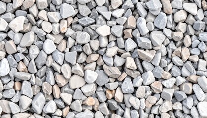 Dark gray and black gravel stone texture in daylight

