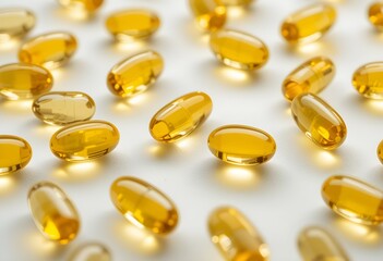 Isolated Fish Oil Softgel Capsules for Health and Wellness