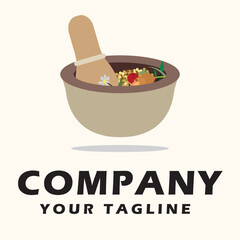 Alternative Medicine logo vector illustration editable 