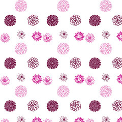 Hand drawn cute flowers, seamless patterns with floral for fabric, textiles, clothing, wall art, wallpaper, cover, banner, poster, interior decor, natural backgrounds.