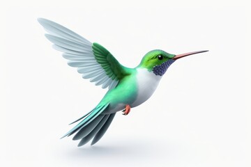 Fototapeta premium Hummingbird animal flying beak.