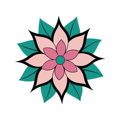 abstract flower vector illustration