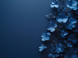 blue floral background