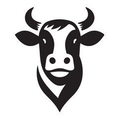Head cow vector illustration