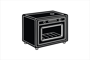 Fototapeta premium Modern steel gas stove cooker kitchen appliance with burners isolated