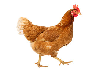 Fototapeta premium Majestic Brown Hen A Stunning Photograph of a Domestic Fowl