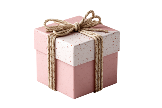 Decorative gift box with pink and white design for special occasions