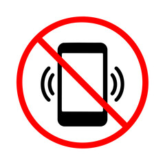 携帯電話の使用禁止サイン｜No Mobile Phone Use Sign