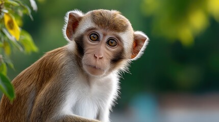 Young monkey portrait