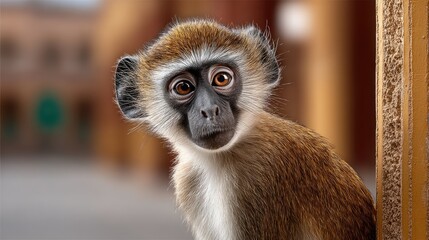 Obraz premium Young monkey portrait