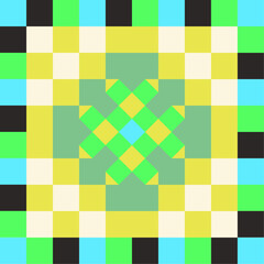 Enchanting Pastel Checkerboard Distortion with Vibrant Fluid Swirl Movement