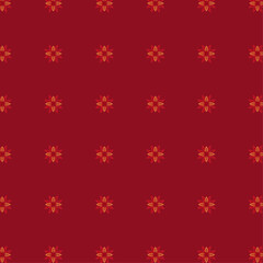 Exquisite Checkerboard Pattern with Bold Floral and Star Accents