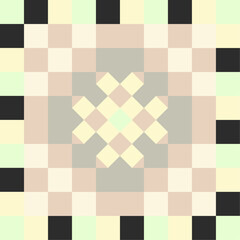 Vibrant Pastel Checkerboard Reimagined Into a Fluid Twisting Swirl