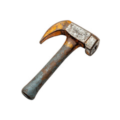 Weathered Claw Hammer Isolated on Transparent Background