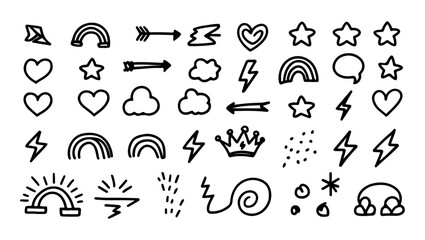 Minimal Doodle Line Art for Creative Design