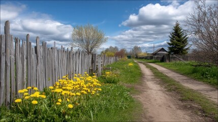 Fototapeta premium path in the field