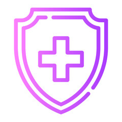 Fototapeta premium health insurance gradient icon