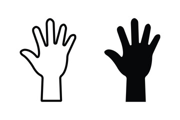 Raised hand with clenched fist icon. Fist raised up strong arm line icon, fist up power Concept of protest, rebel, political demands, revolution, unity, cooperation, lives matter. Raised hand icon. 