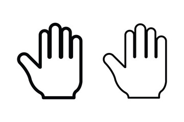 Obraz premium Raised hand with clenched fist icon. Fist raised up strong arm line icon, fist up power Concept of protest, rebel, political demands, revolution, unity, cooperation, lives matter. Raised hand icon. 