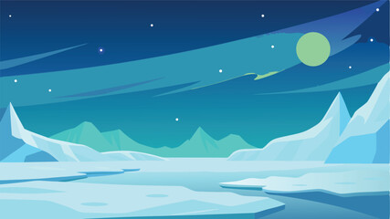 Fototapeta premium sunset beach with gentle waves and palm trees