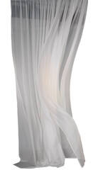 Window Door white curtain on PNG Transparent Background. Cut-Out Clipping Path With Adobe Photoshop Pen Tool 