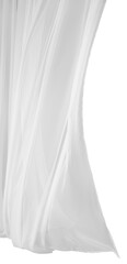Window Door white curtain on PNG Transparent Background. Cut-Out Clipping Path With Adobe Photoshop Pen Tool 