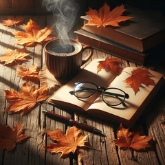  Cozy Autumn Reading Scene © ASTRON