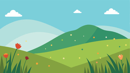 golden fields under vast blue sky with scattered clouds