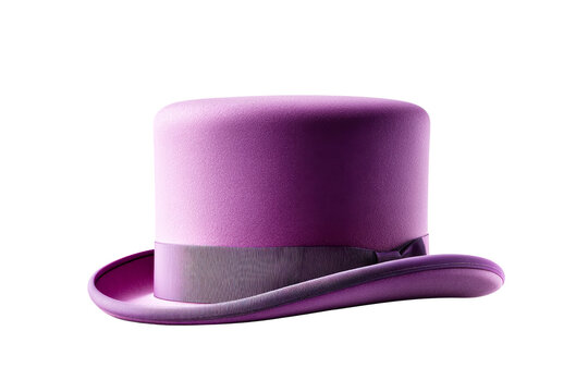 Purple) Satin Sleek Top Hat (purple) Party Accessory (1 count
