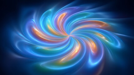 A swirling, vibrant design with glowing colors.