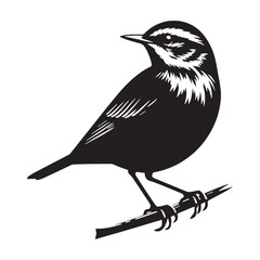 Flight Pose Lark silhouette – Lark illustration – Minimalist Lark vector – Bird silhouette – Bird vector

