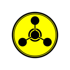 cheemical weapons sign, black yellow