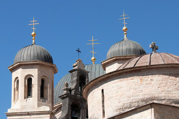 Religion and a  selection of different crosses inc Orthodox ont the domes of church and cathedral...