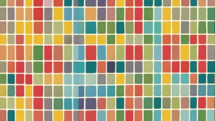 abstract colorful background with squares, cubes - Powered by Adobe