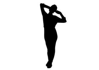 モデルさんのシルエット