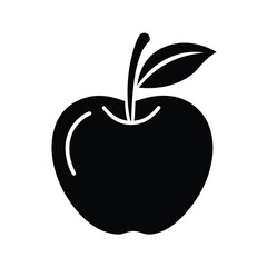 Apple Silhouette Vector.
