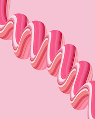 Spiral artistic pastel color abstract  illustration for wallpaper background