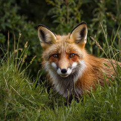 Fototapeta premium red fox vulpes