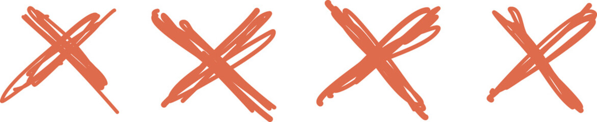 Red cross drawing decoration