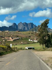 Road to the mountains in Peru