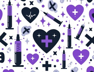 Nurse Aesthetic Purple Background