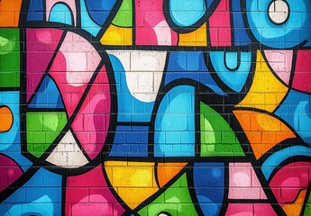 Abstract Wall Graffiti Background