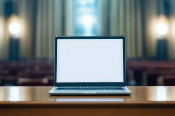 blank laptop by generative ai