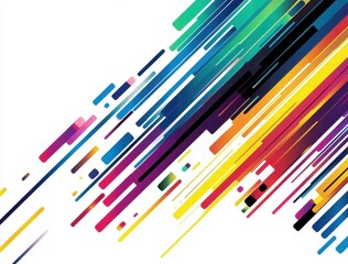 Abstract Colorful Lines