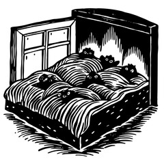 illustration of a bedroom