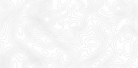 Fototapeta premium Modern topo map design White background with topographic world grid wave Topographic map geographic line texture. 
