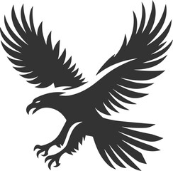 Graphics element of a eagle silhouette bird animal vector