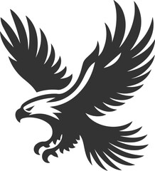 Graphics element of a eagle silhouette bird animal vector